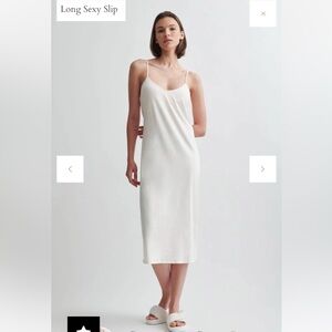 NWT Skin Worldwide | LONG SEXY SLIP | Size Small ( 1 ) White